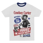 COWBOY CARTER SHORT SLEEVE RINGER TEE