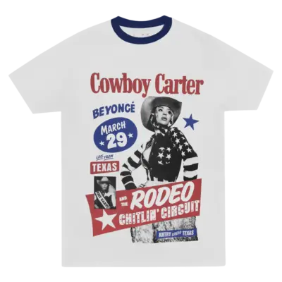 COWBOY CARTER SHORT SLEEVE RINGER TEE