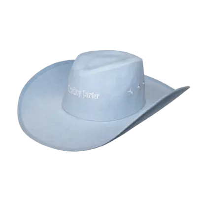 COWBOY CARTER DENIM COWBOY HAT back