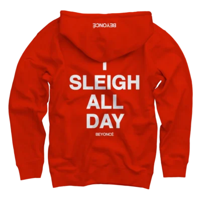 Beyonce Releases Christmas Themed Red Hoodies